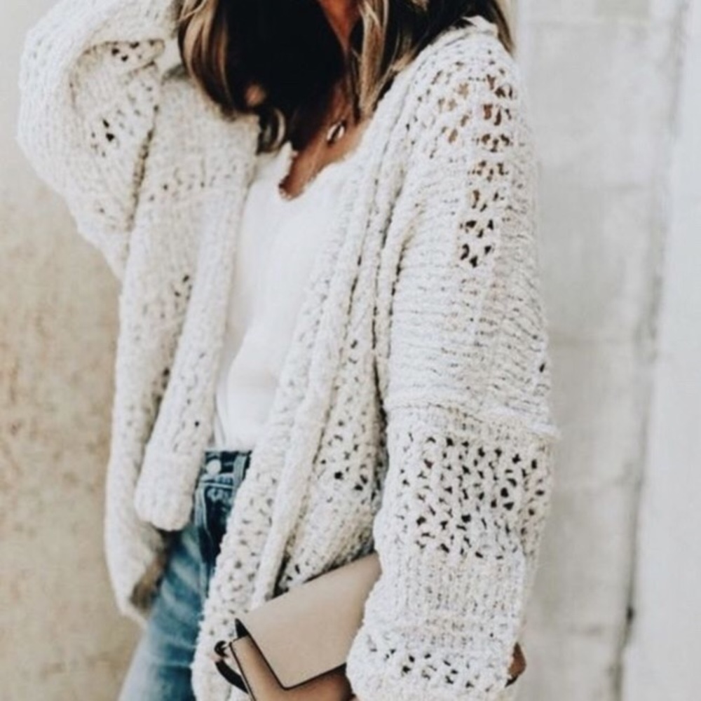 Chunky knit cardigan